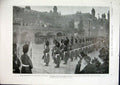 Old Antique Print Jame'S Palace London Proclomation Marshall College 1901 20th