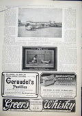 Original Old Antique Print Kapanese Artillery Osaka Savory Moore Advert Whisky