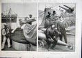 Original Old Antique Print Japanese Russian Sailors Ironclad Torpedos Czarevitch
