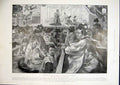 Old Antique Print Japan Theatre Tokio Tokyo Bank Navy Government Offices