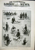 Original Old Antique Print Parliament House Commons London England Begg 1904