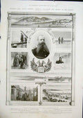 Original Old Antique Print Makaroff Russia Naval Admiral Port Arthur 1904 20th