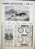 Old Antique Print Advert Buchanan Whisky Elliman'S Embrocation Bennett'S
