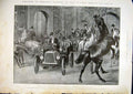 Original Old Antique Print Horse Power Motor Car Marlborough House 1904 20th