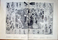 Old Antique Print London Civic Festival Children Fancy Dress Ball Mansion