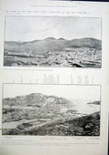 Old Antique Print Naval War Port Arthur Docks Russian Japanese Japan 1904 20th