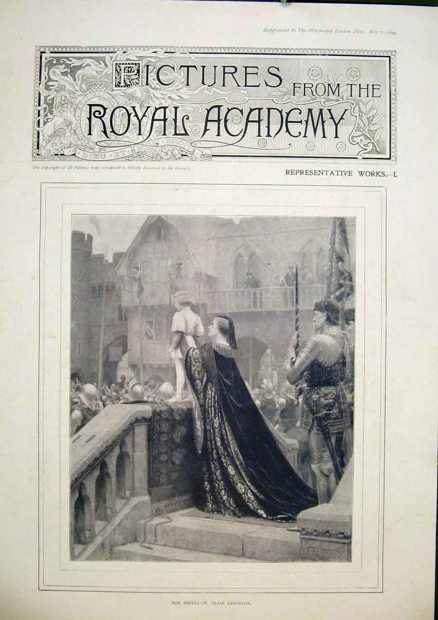 Original Old Antique Print Thirty Pictures Royal Academy Artist Fine Art 1904