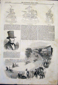 Original Old Antique Print Portrait Duke Richmond Goodwood Races Cup Race Prize