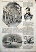 Original Old Antique Print Olave'S Church Southwark Regular Ship Africa Thesiger