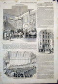 Original Old Antique Print Judge Burton Chambers Dublin O'Connell Merrion 1843