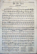 Original Old Antique Print Music Score Ballad Wade Pianoforte 1843 Victorian