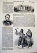 Old Antique Print Sydney Government Portrait Ex-King Holland Indian Chief
