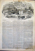 Original Old Antique Print Census England Wales 1841 1843 19th