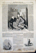 Old Antique Print Whistonian Controversy Mulready Hellespont Water Brave