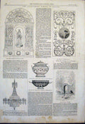Original Old Antique Print Rice Arabesque Fussell Strudwick Auld Brig Doon Art
