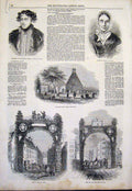Old Antique Print Tam O' Shanter Arch Alloway Eglington Burns Iowa Indian