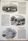 Old Antique Print Tulloch Hill Queen Princa Albert Garry Tummell Scotland