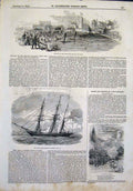 Old Antique Print Maidstone Railway Iron Steam Screw Ship Cassilis Castle