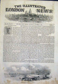 Original Old Antique Print Calcutta Governor General India 1844 19th
