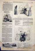Old Antique Print Sadlers Wells Theatre Abbey Bow Leaden Coffin Haymarket