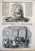 Old Antique Print Princess Sophia Gloucester Funeral Procession Windsor