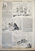 Old Antique Print Pantomimes Theatre Adelphi Lyceum Haymarket Surrey 1844 19th