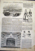 Old Antique Print Fashion Paris Salle Ventador Newcastle-Upon-Tyne Skiff