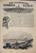 Original Old Antique Print Cobleniz Germany Queen Royal Visit The Fairy 1845