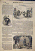 Old Antique Print Theatre Lyceum Keeley Fashions Bolton Steam Boiler 1845 19th