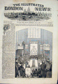 Original Old Antique Print New Corn Bill House Lords Royal London 1846 Victorian
