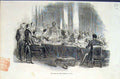 Old Antique Print Queen Ministers Council London Buckingham Palace 1846 19th
