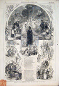 Original Old Antique Print Harvest William Harvey Fine Art 1846 19th