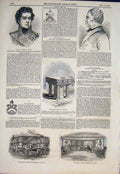 Original Old Antique Print Duperre Taylor Durham Stratford-Upon-Avon Shakespeare