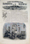 Original Old Antique Print Christmas Compliments Season Duncan Fine Art 1846