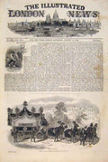 Old Antique Print Funeral O'Connell Notre Dame Rothschild Church Kew 1847 19th