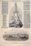 Old Antique Print Lind Testimonial Steamer Ganges Ship Boat Fine Art 1847 19th