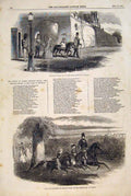 Old Antique Print Princess Helen Windsor Prince Wales Horses London 1847 19th