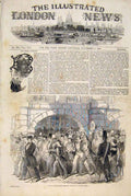 Original Old Antique Print Political Demonstration Sketch Berne Switzerland 1847