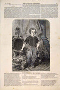 Original Old Antique Print Portrait Prince Wales Birthday Suit Fine Art 1847