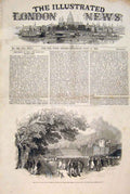 Original Old Antique Print York Royal Agricultural Society Meeting 1848 19th