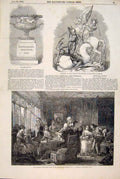 Original Old Antique Print Goodwood Stewards Cup Marriage Marshall Hastings 1848