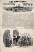 Original Old Antique Print French National Guards London 1848 19th