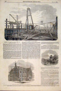 Old Antique Print Clarke Varley Atmospheric Machine School Castle Howard