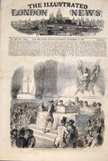 Original Old Antique Print Election French President Vote Valentin 1848 19th