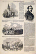 Old Antique Print Schwanthaler Sculptor Cathedral Brandenburg Prague 1848 19th