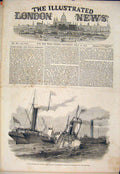 Original Old Antique Print Duchess Kent Ravensbourne Ship Wreck Steamers 1852
