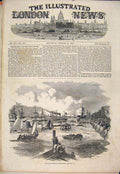 Original Old Antique Print Antwerp Holland Queen 1852 19th Century