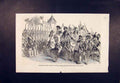 Original Old Antique Print Royal Italian Opera Battle Pultava 1852 Victorian