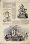 Original Old Antique Print Sevres China Museum Art Marlborough House 1852 19th
