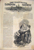 Original Old Antique Print Portrait Anne Countess Mornington Wellington 1852